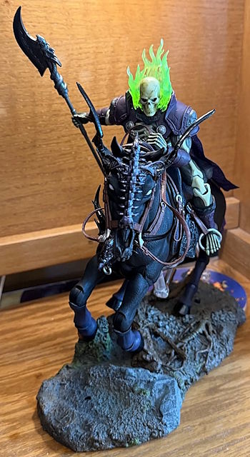 Chronicles Scare-Glow riding the Mythic Legions Phobus horse
